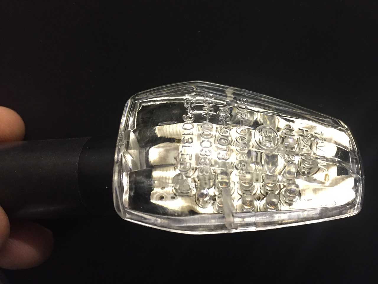 YG-9013-WHT Pair Amber & White LED indicators