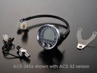 ACE-2956+ Plastic_case Digital display - Round Speedometer with Tachometer and Temperature or fuel guage picture 4