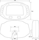 ACE-7659 The Ultimate digidash, Speed, RPM, Temperture, Fuel, Gear Indicator, 10 warning lamps picture 3