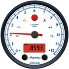 CA85 White Face 85mm diameteranalogue gauge with white face and digital panel picture 2